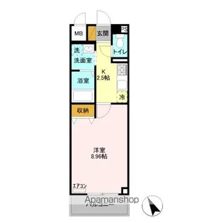 ハピネスヒルズ【2階】の間取り